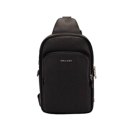 Coach Ethan Black Leather Sling Pack Shoulder Bag