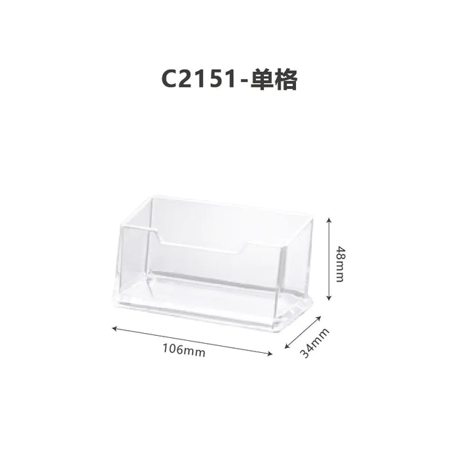 Acrylic Business Card Holder with Creative Design