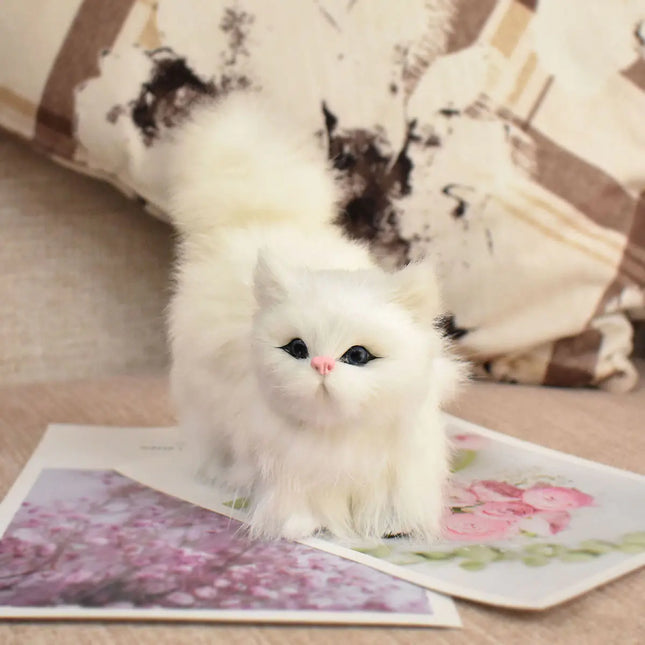 Mini Simulation Plush Cat - Ideal Gift for Animal Lovers