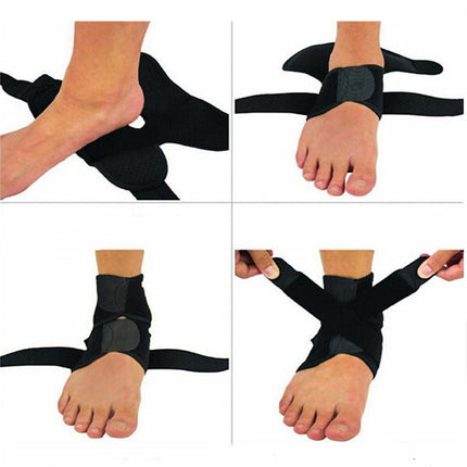 An ankle joint fixation brace