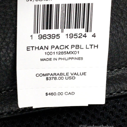Coach Ethan Black Leather Sling Pack Shoulder Bag