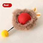 Plush Cat Ball Red