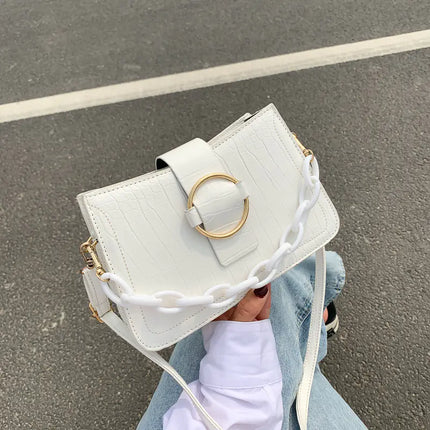 Versatile Red One Shoulder Mesh Underarm Bag