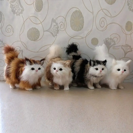 Mini Simulation Plush Cat - Ideal Gift for Animal Lovers