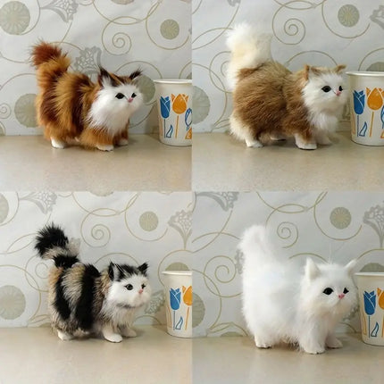 Mini Simulation Plush Cat - Ideal Gift for Animal Lovers