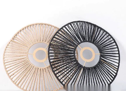 Rattan-Inspired Paper String Lampshade
