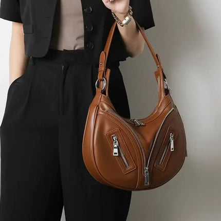 Selenodont Zip One Shoulder Underarm Bag