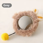 Plush Cat Ball Gray