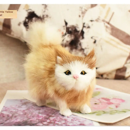 Mini Simulation Plush Cat - Ideal Gift for Animal Lovers