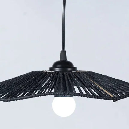 Rattan-Inspired Paper String Lampshade