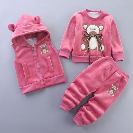 Baby Children's Spring Clothes Three-Piece Set