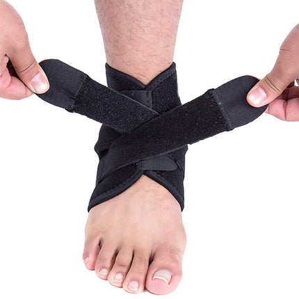 An ankle joint fixation brace