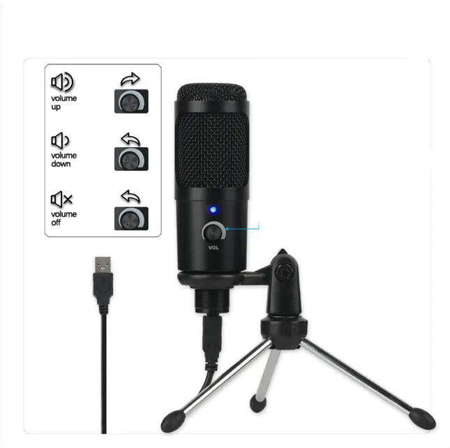 Pro Stream Condenser Mic – Gaming & Live Recording