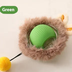 Plush Cat Ball Green